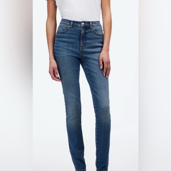 Madewell Petite 10” High-Rise Skinny Jeans Blue Women's Sz 27 - Picture 1 of 16